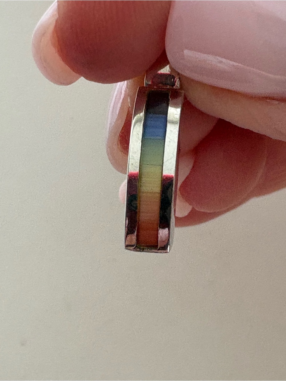 Sterling Silver Rainbow Pendant